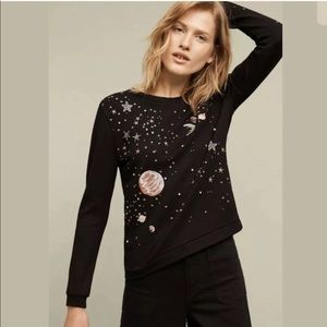 Anthropologie Rare Cosmic Galaxy Sweatshirt